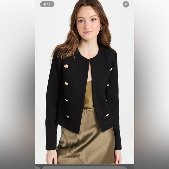 L’Agence True Collarleas black jacket blazer 2 - Picture 5 of 15